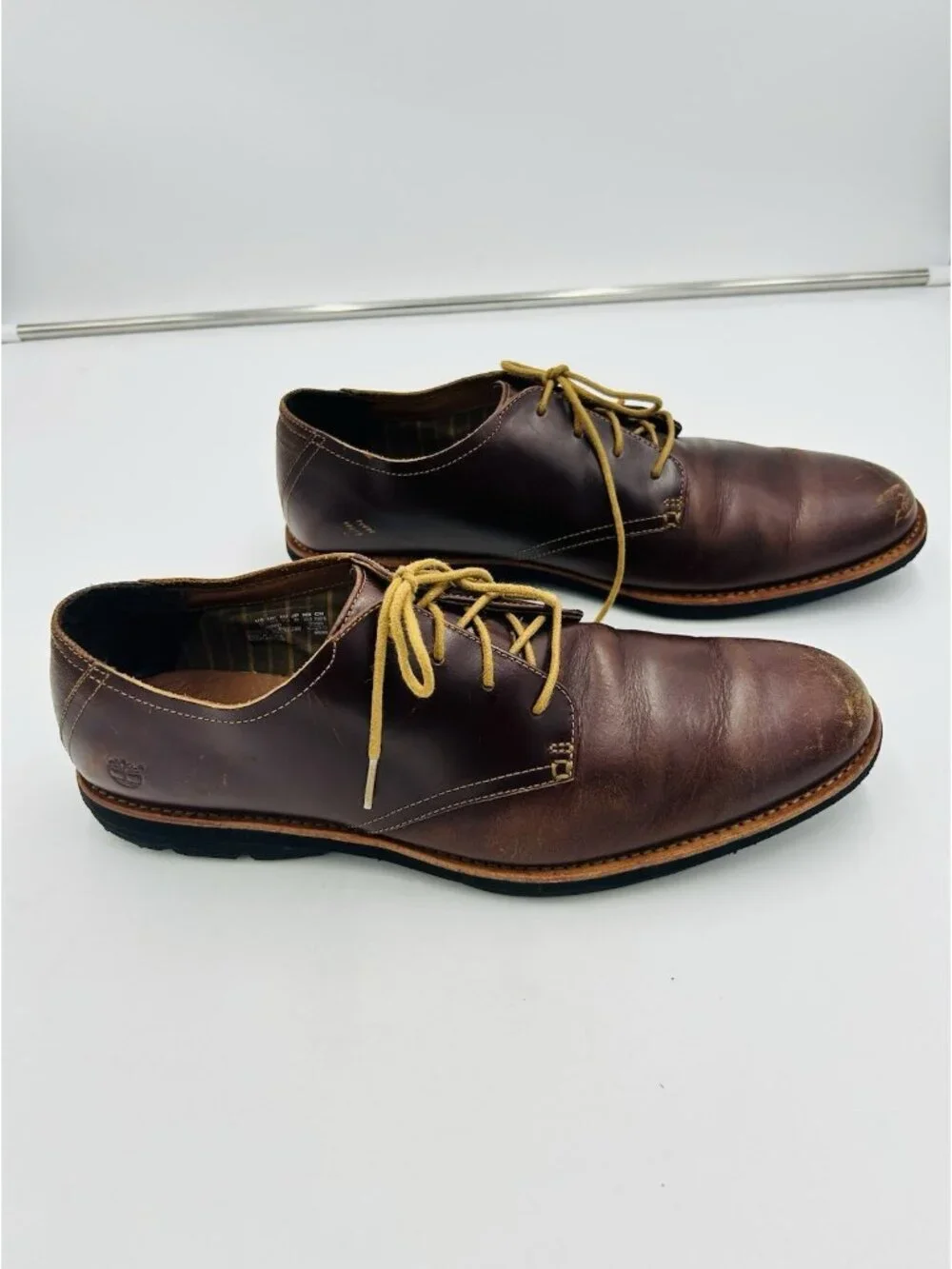 Timberland Classic Oxford Lace-Up Shoes Brown Genuine Leather Men's Size 13